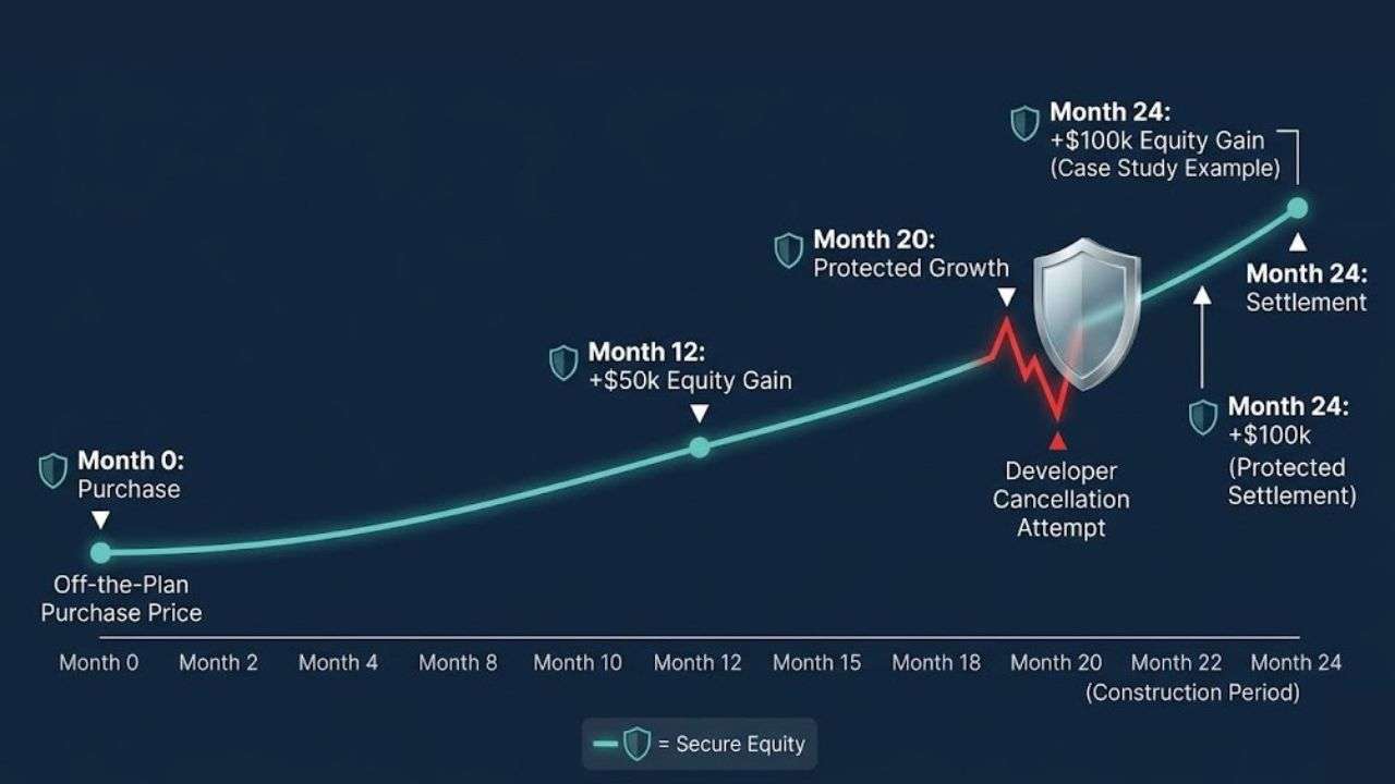 Click to view full size: Construction Period Risk Construction Period Risk in Off-the-Plan Conveyancing QLD